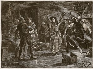 Arresto de los conspiradores en Cirencester, ilustración de 